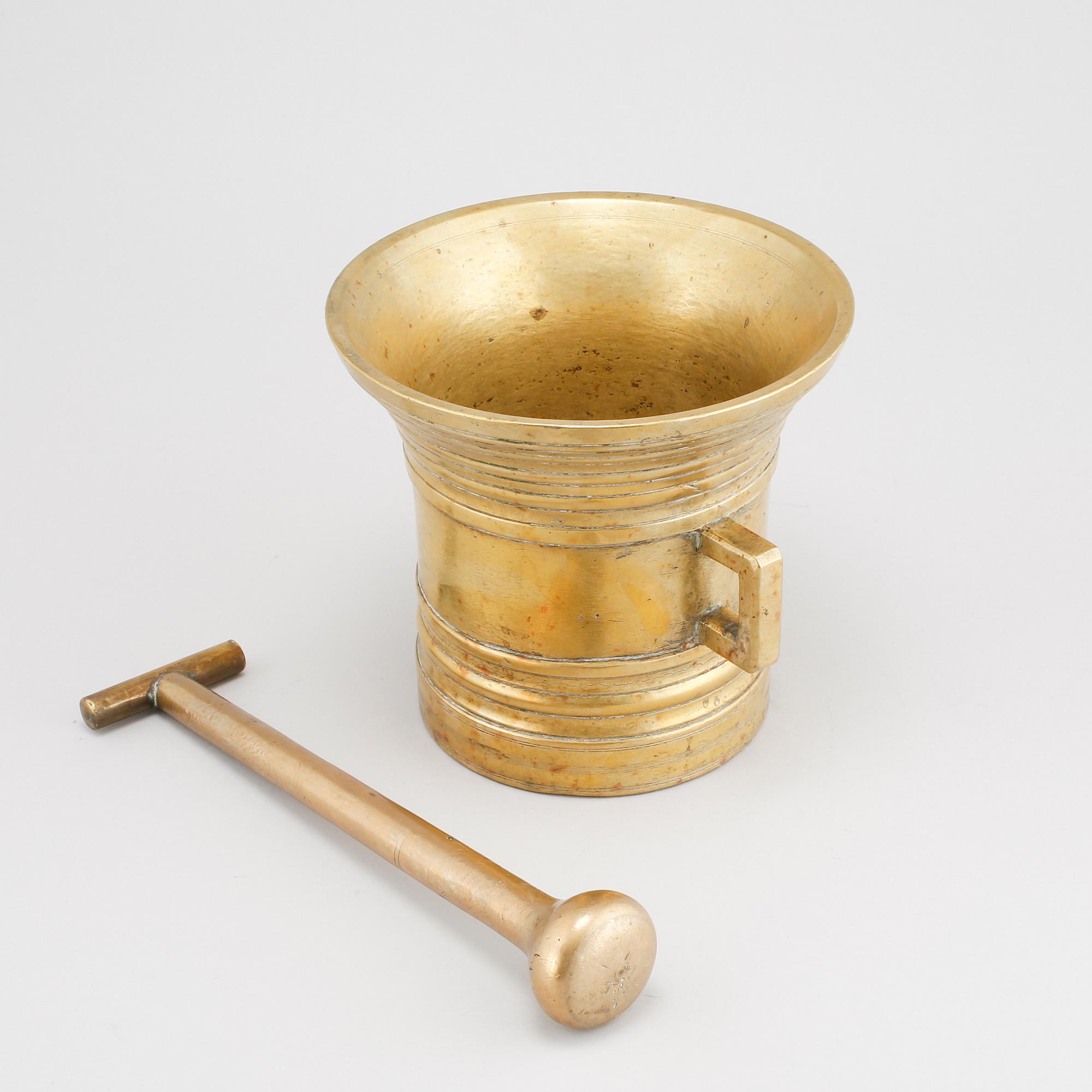 MORTEL, mässing, 1800-tal.