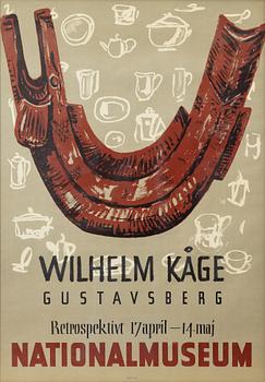 Wilhelm Kåge, "Retrospektivt 17 april-14 maj, Nationalmuseum".