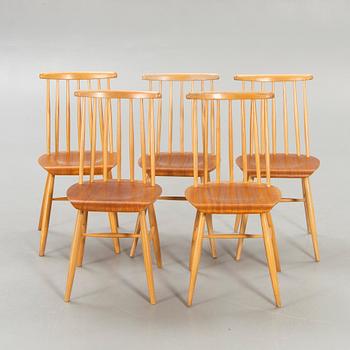 Chairs, 5 pcs, Nesto, Nässjö.