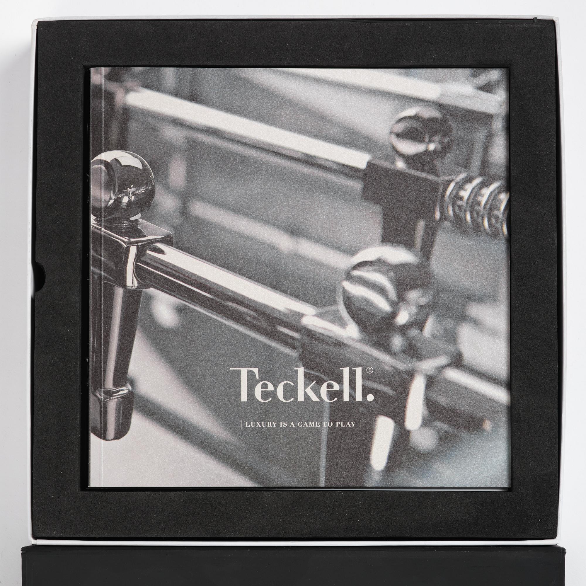 Adriano Design, foosball table, "Cristallino Classic", Teckell, Italy.