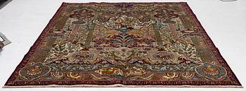 A Kashmar carpet, c. 347 x 242 cm.
