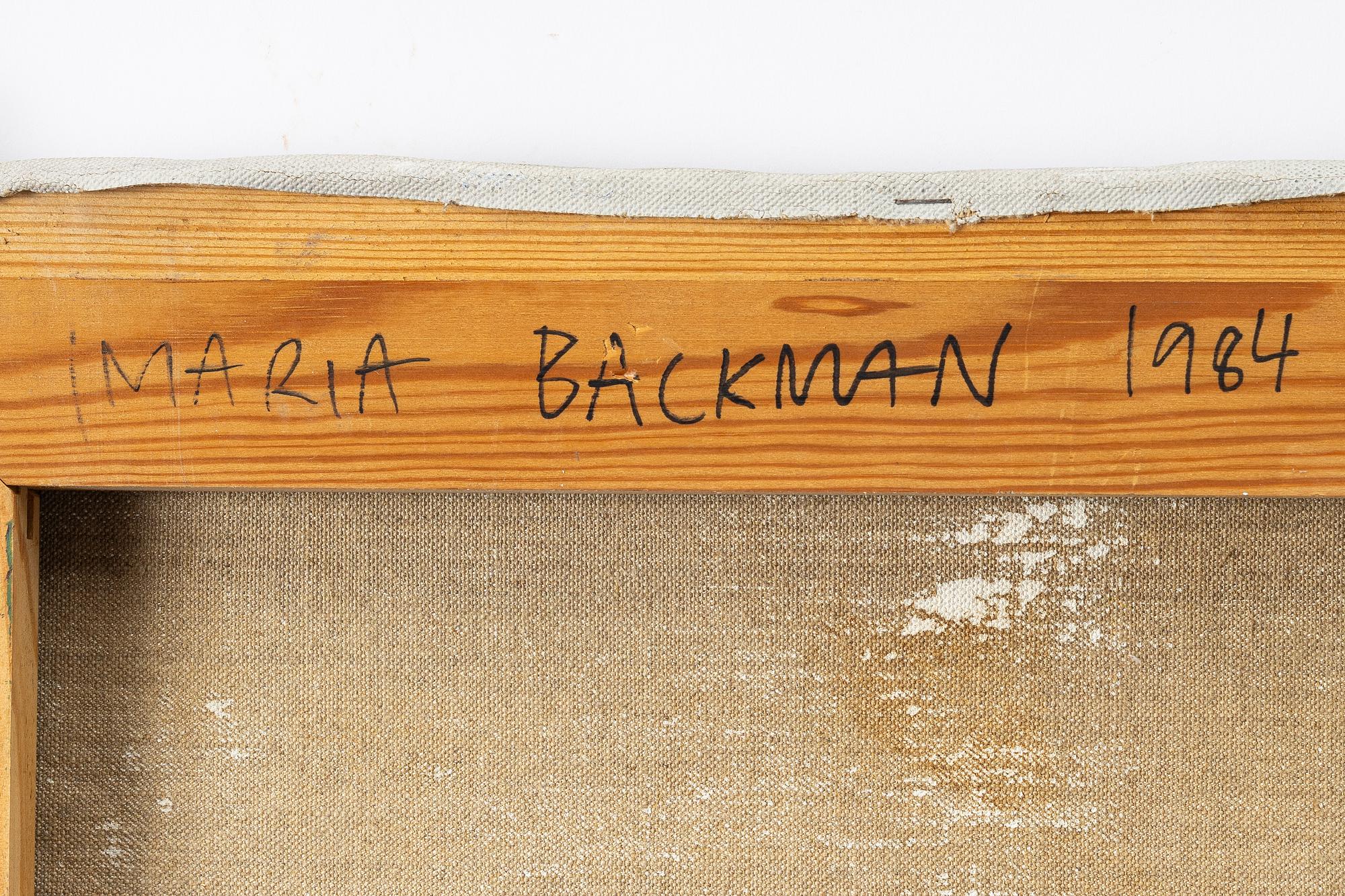 Maria Backman, "Mörk målning".