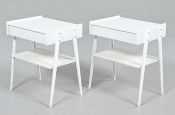 SÄNGBORD, ett par, 1900-talets andra hälft.