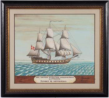 Christian Carl Tronier (1800-tal), Ostindiefararen "Kongen af Dannemark".