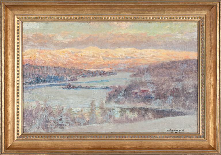 ANSHELM SCHULTZBERG, olja på duk, sign. o dat. 1897.