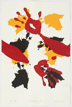 Raul Meel, portfolio with 6 silkscreen in colours, 1989, signed IV/X.