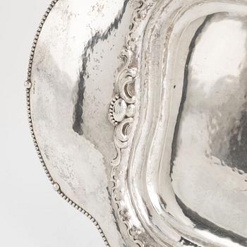 David Andersen, a silver tray , Norway, Swedish import marks, Stockholm 1927.