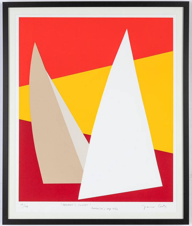 Franco Costa, silkscreen in colours, signed 37/150.