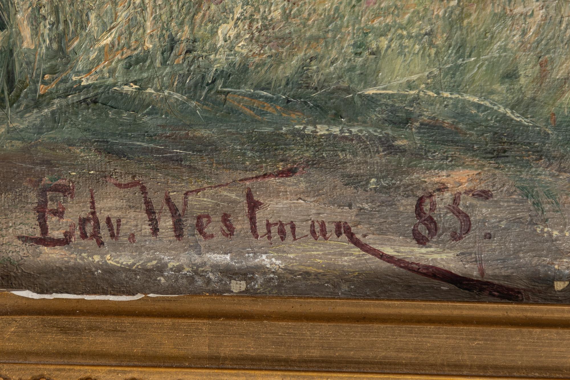 Edvard Westman, Landskap med kvarn, Danmark.