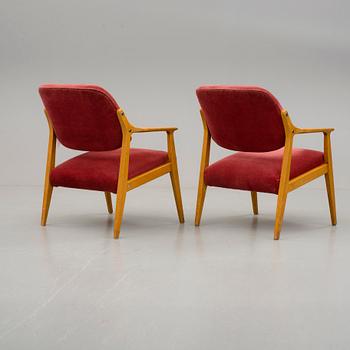 FÅTÖLJER, ett par, 1960/70-tal.