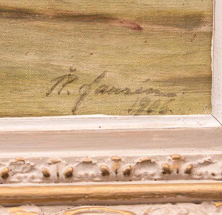 ÅKE LAURÉN, olja på duk, signerad och daterad 1906.