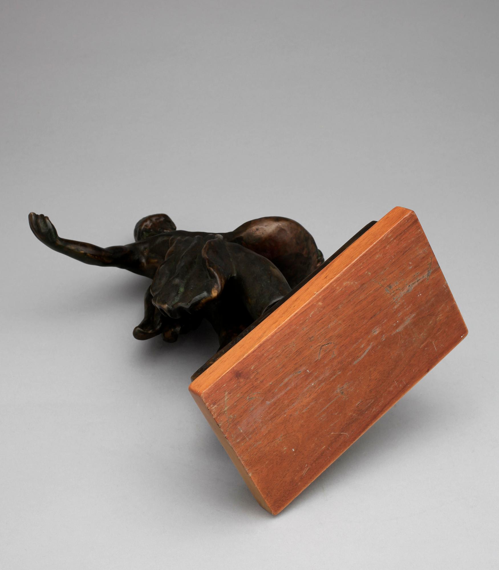 TORE STRINDBERG, skulptur, brons. Sign. Gjutarstämplar Otto Meyer.