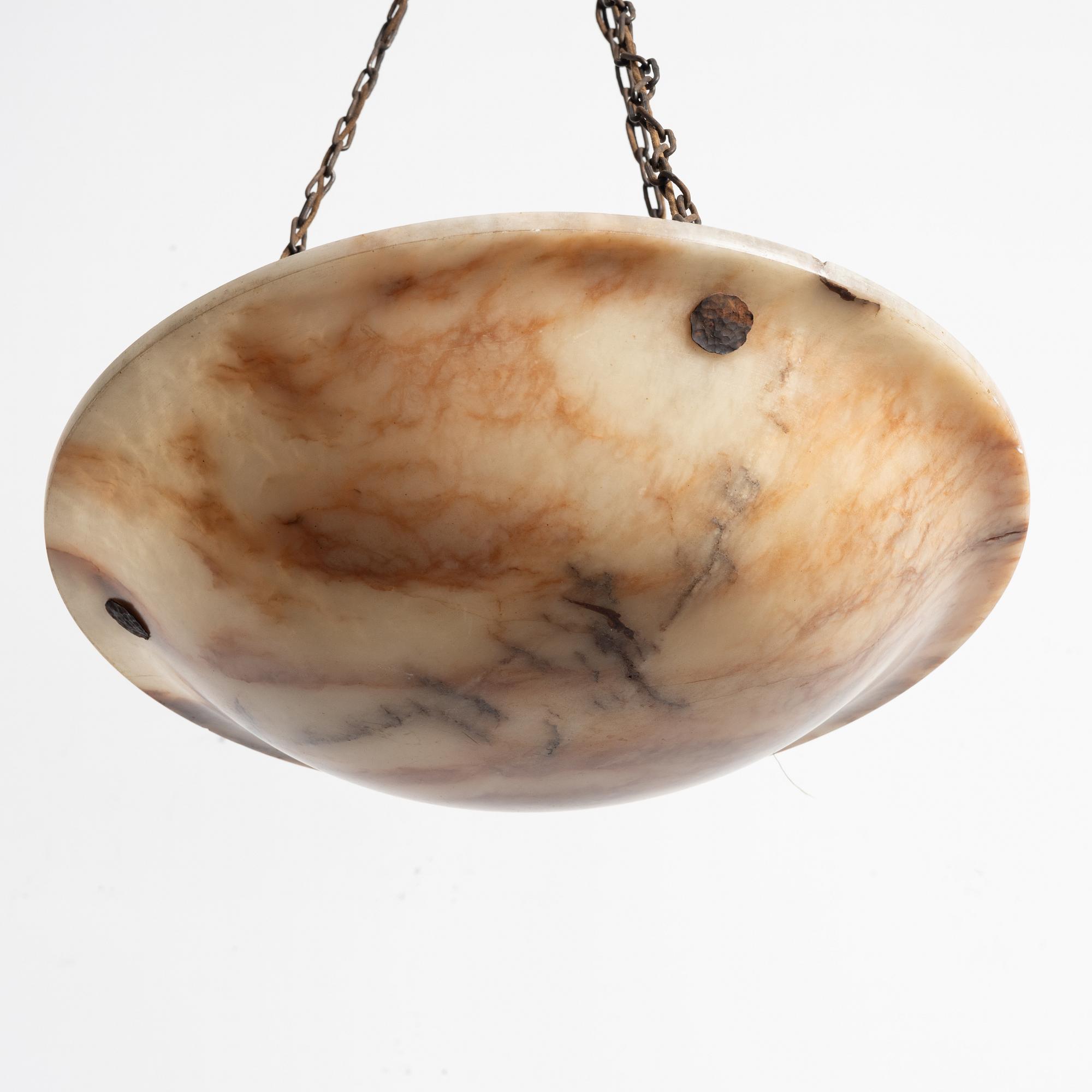 Takampel, alabaster, 1920-tal.