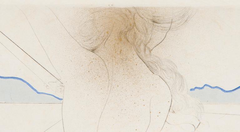 Salvador Dalí, "Nu à la jarretière" sarjasta "Hippies".