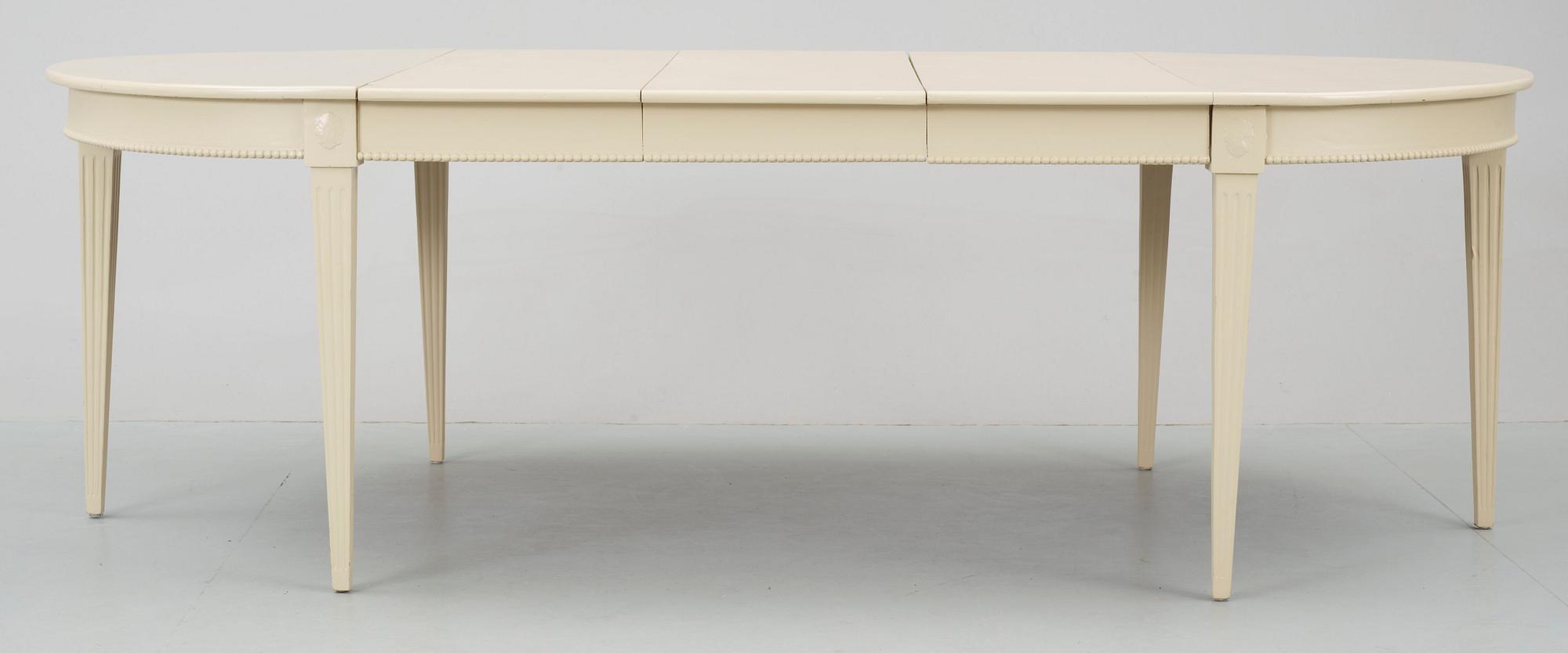 MATSALSGRUPP, 10 delar, gustaviansk stil, 1900-tal.