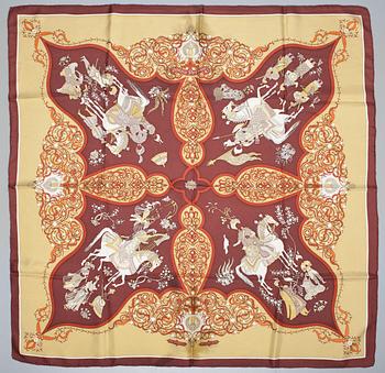 98. A Hermès silk scarf, "Poésie Persane".