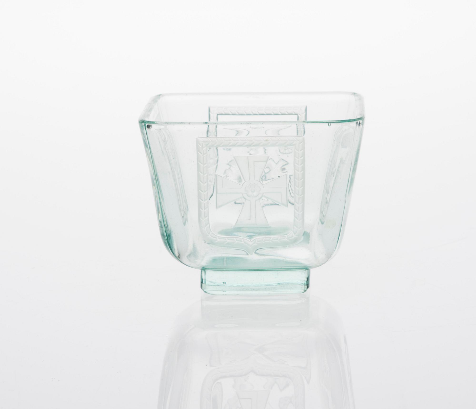 SKÅL, glas, "Mottimalja 1939-1942" Riihimäen Lasi Oy.