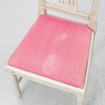 Stolar, 5 st, omkring år 1800, Sengustavianska.