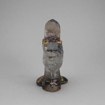 SKULPTUR, glas. Bertil Vallien. "Indianhuvudet". Signerad och numrerad 250/14.