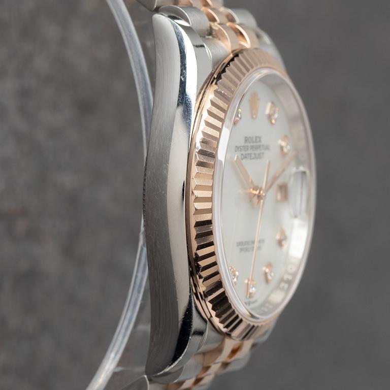 Rolex, Datejust 36, "Mother of pearl diamond dial", ca 2023.