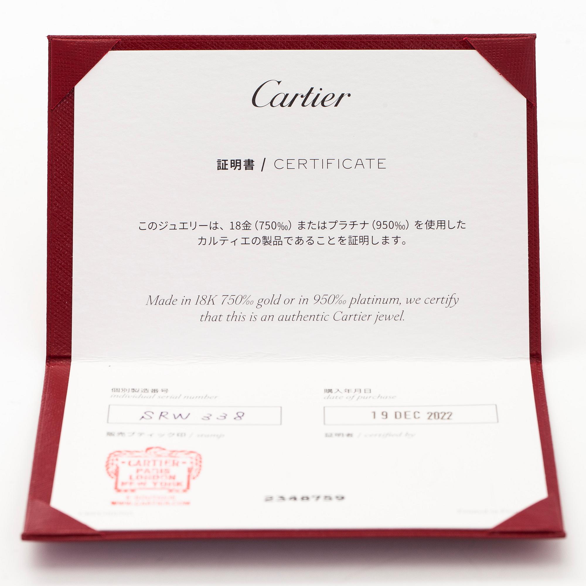 Cartier, an 18K gold 'd'Amour' necklace, with a brilliant-cut diamond.