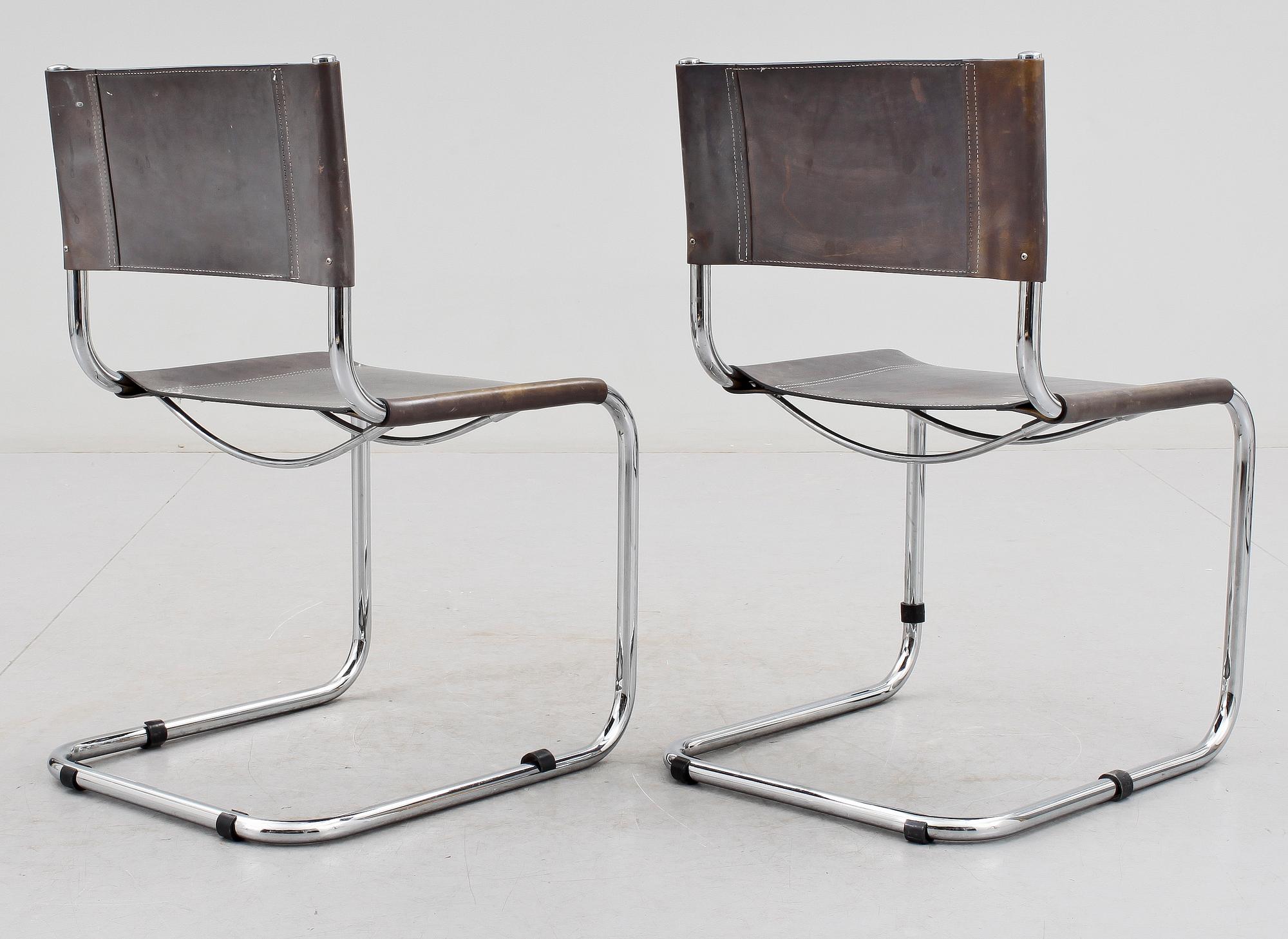 STOLAR, ett par, Bauhaus-typ, 1900-talets andra hälft.