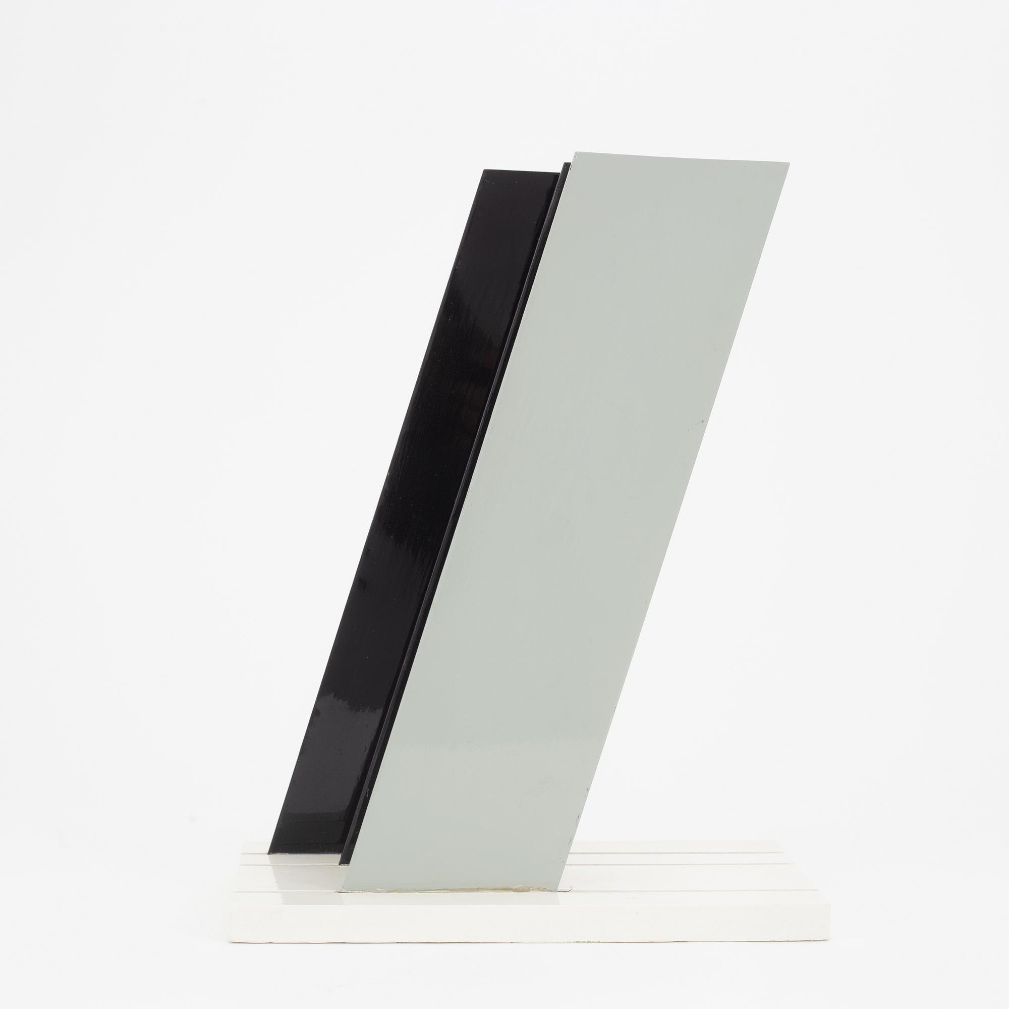 Lars-Erik Falk, a painted metal sculpture, signed and dated 1986.