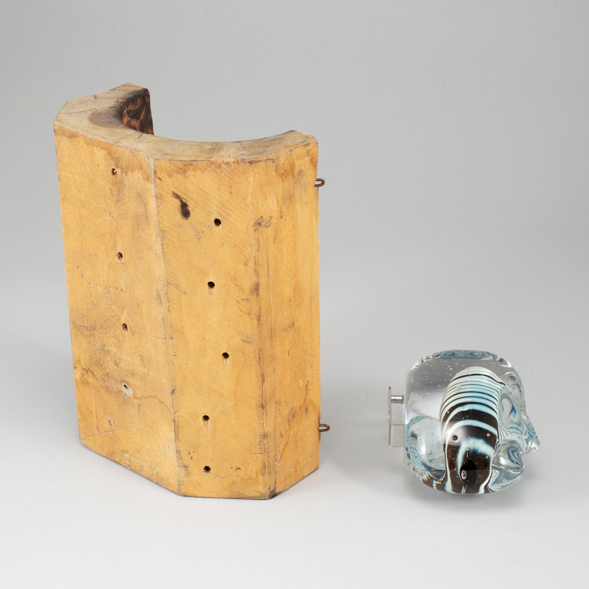 BERTIL VALLIEN, skulptur, glas, Kosta Boda, signerad.