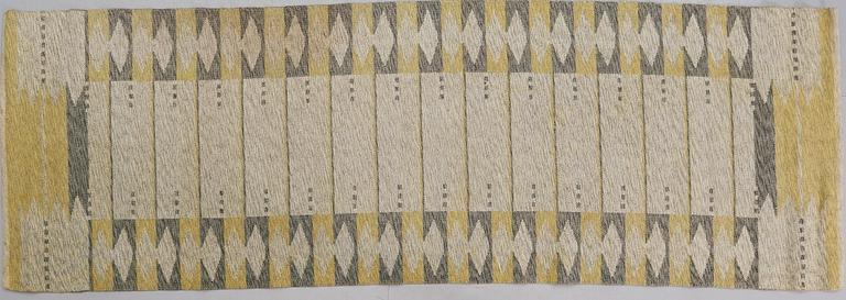 GALLERIMATTA, dubbelväv, 250 x 84 cm.