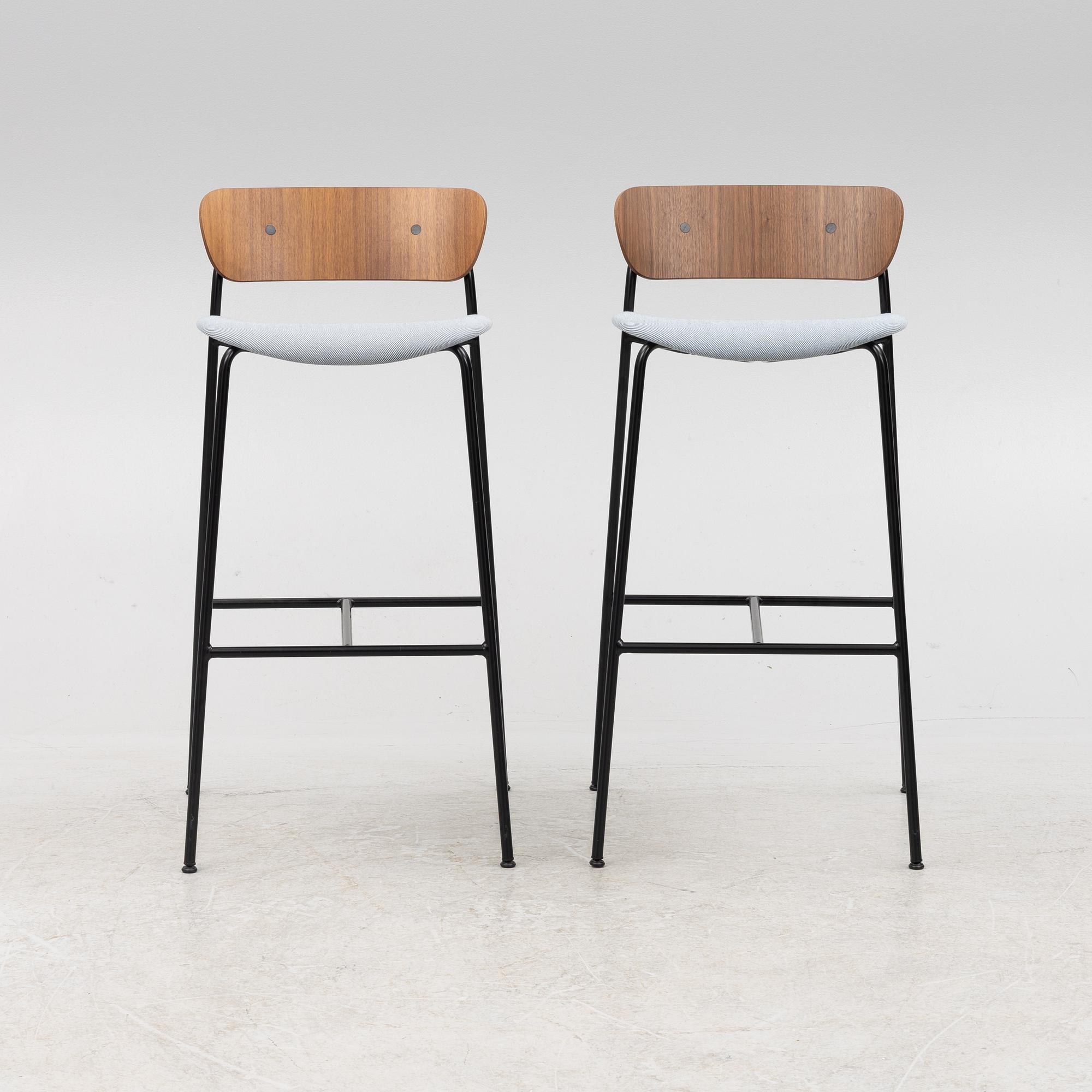 Anderssen & Voll, a pair of 'Pavilion AV8' bar chairs, &Tradition, Denmark.