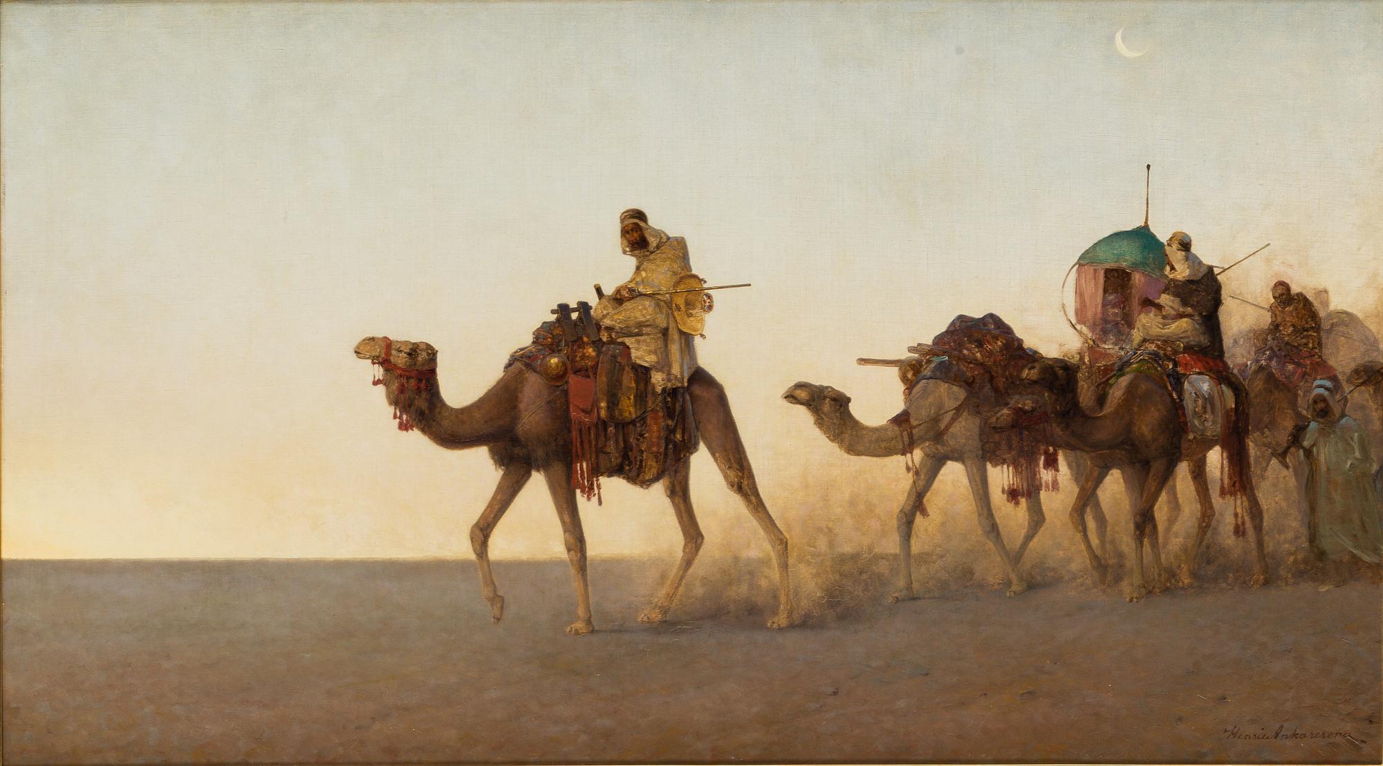 HENRIC ANKARCRONA, signed. Oil on canvas.