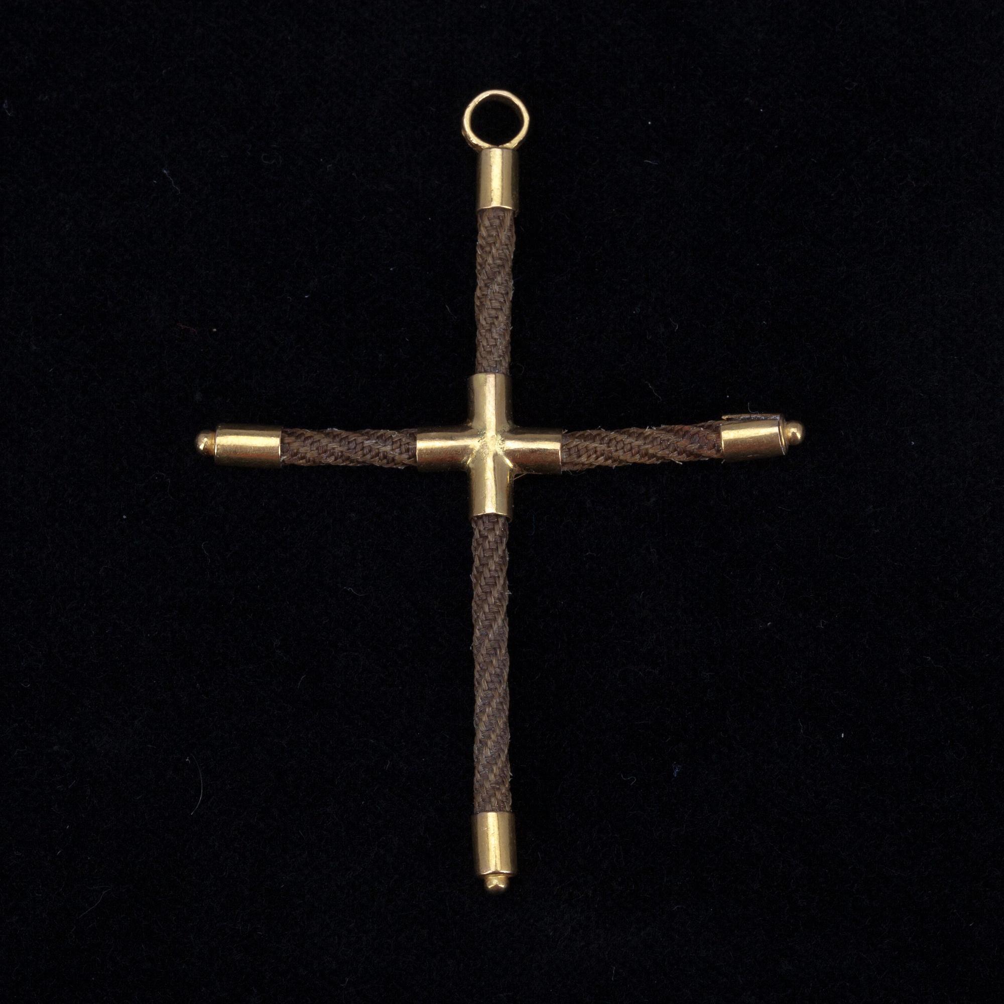 HÄNGE, guld 18K, hår, Mikael Reinhold Gummerus (1817-1825) Vasa.