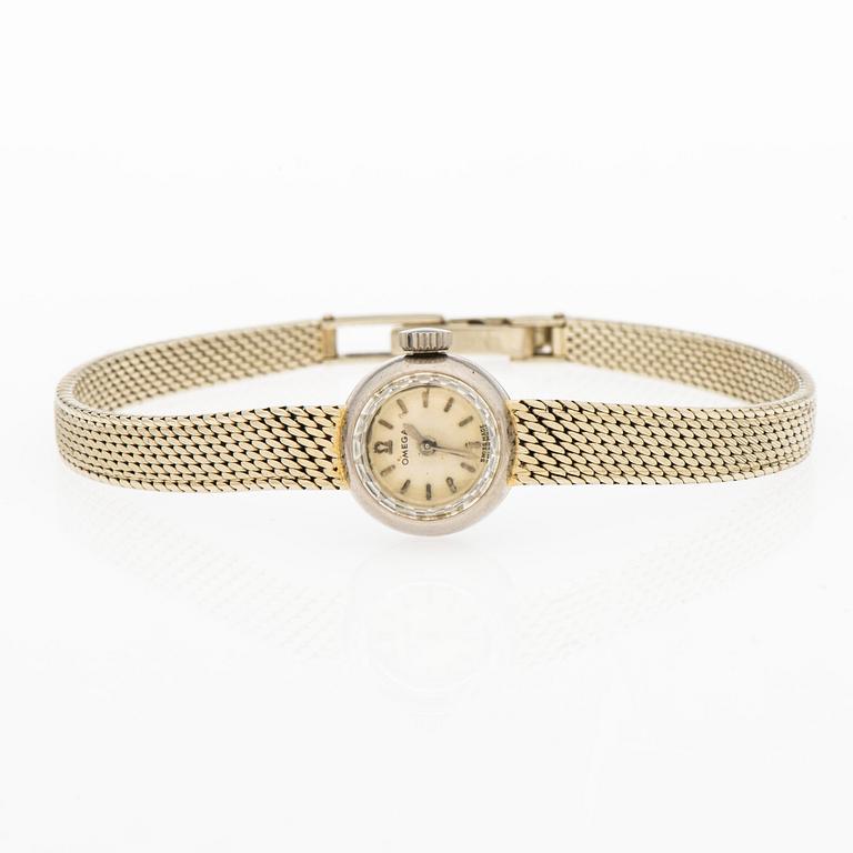 ARMBANDSUR, dam, Omega, vitt guld 18 K, totalvikt 24 g.