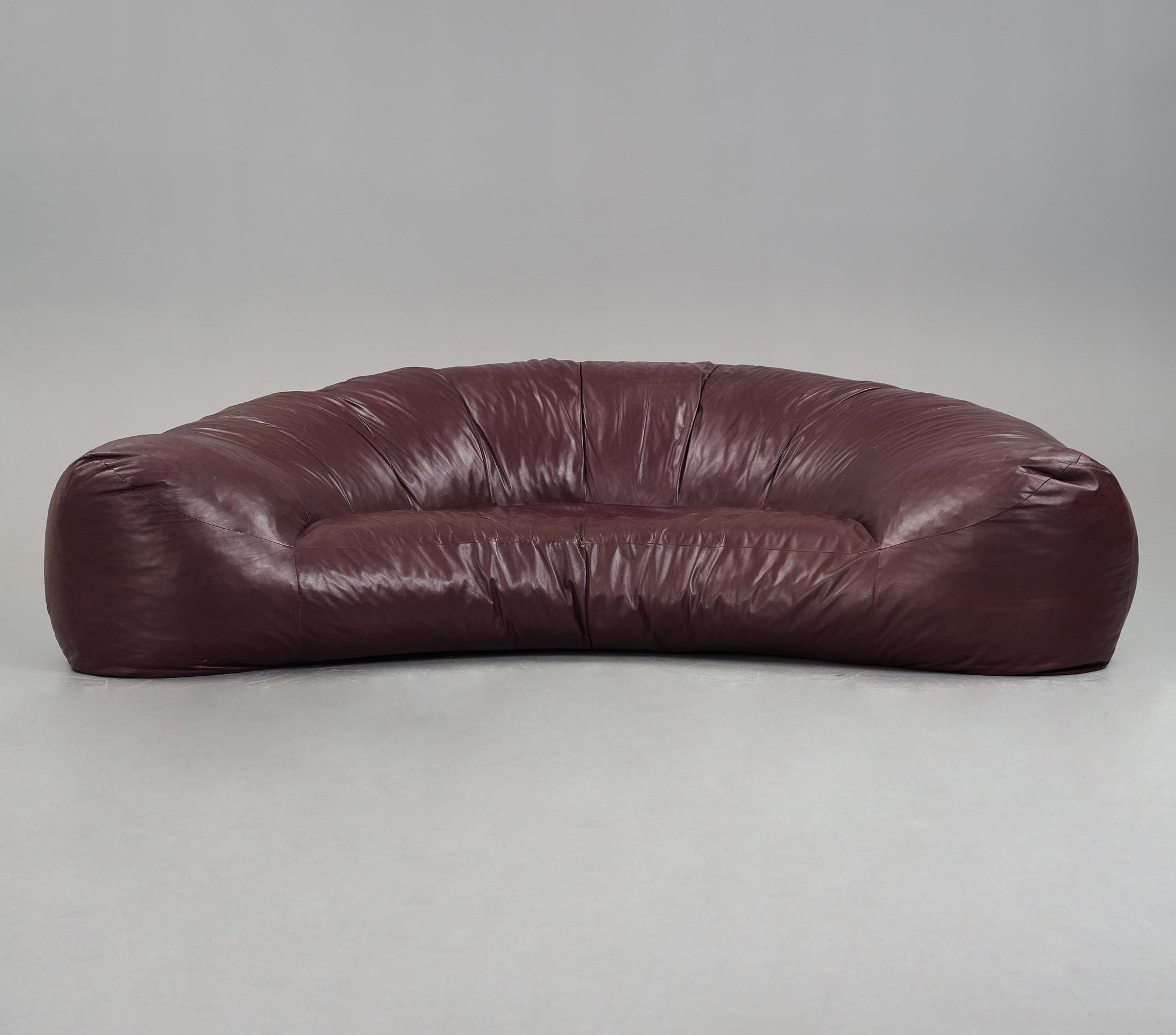 Raphael Raffel, / Raphaël, a "Croissant", sofa, Maison Honoré, Paris 1970's.