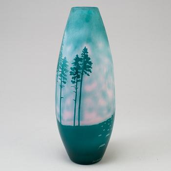 A Swedish Sissi Westerberg overlay vase, Reijmyre 2017.