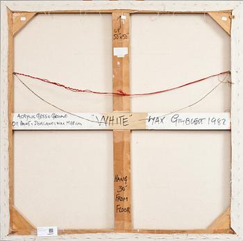 MAX GIMBLETT, olja på duk, a tergo sign o dat 1982.