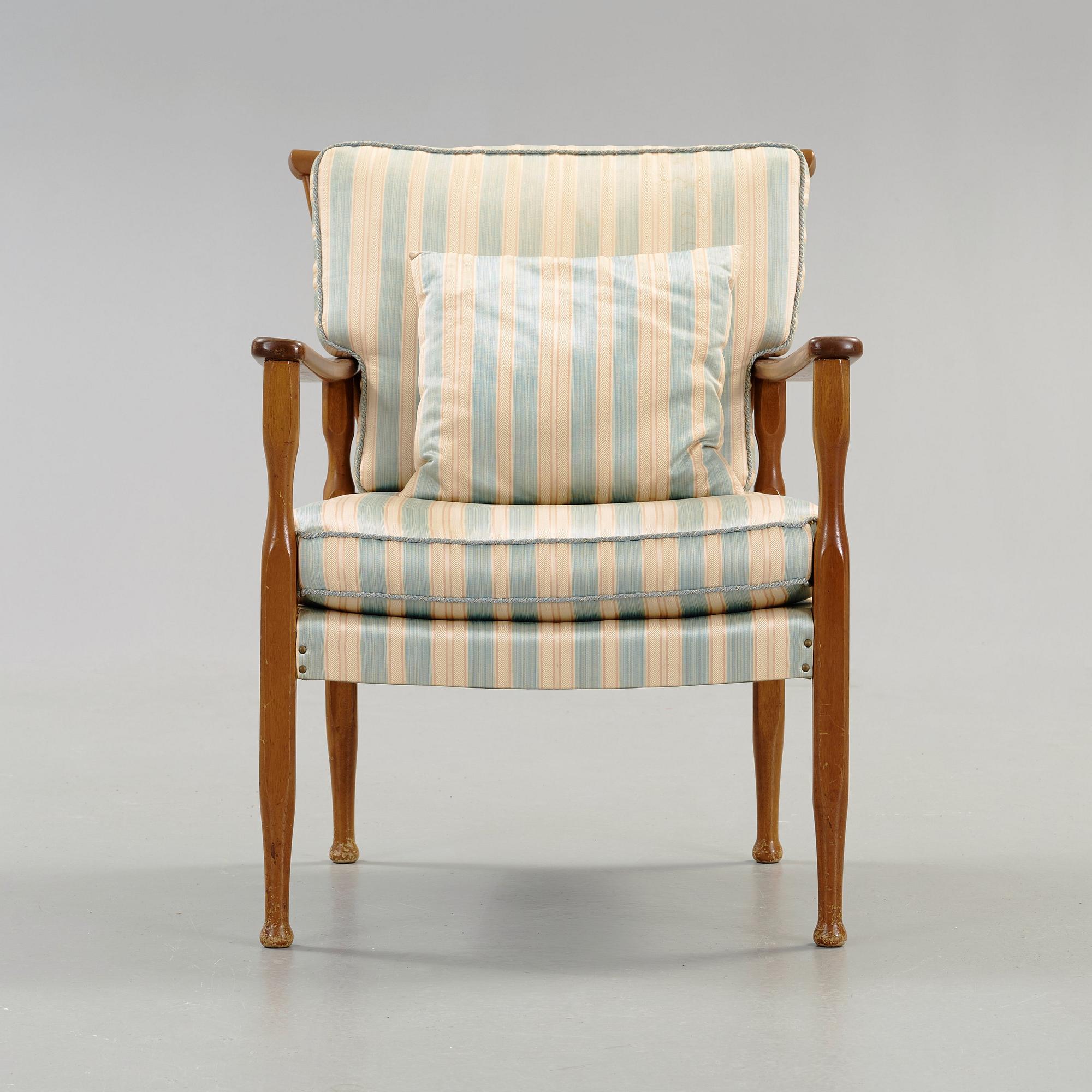 JOSEF FRANK, fåtölj, Firma Svenskt Tenn, sannolikt 1940-50-tal.