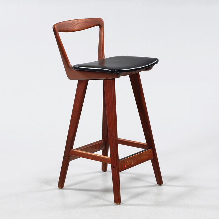 Five bar stools from Brande Möbelindustri, Denmark made in the 1960s.