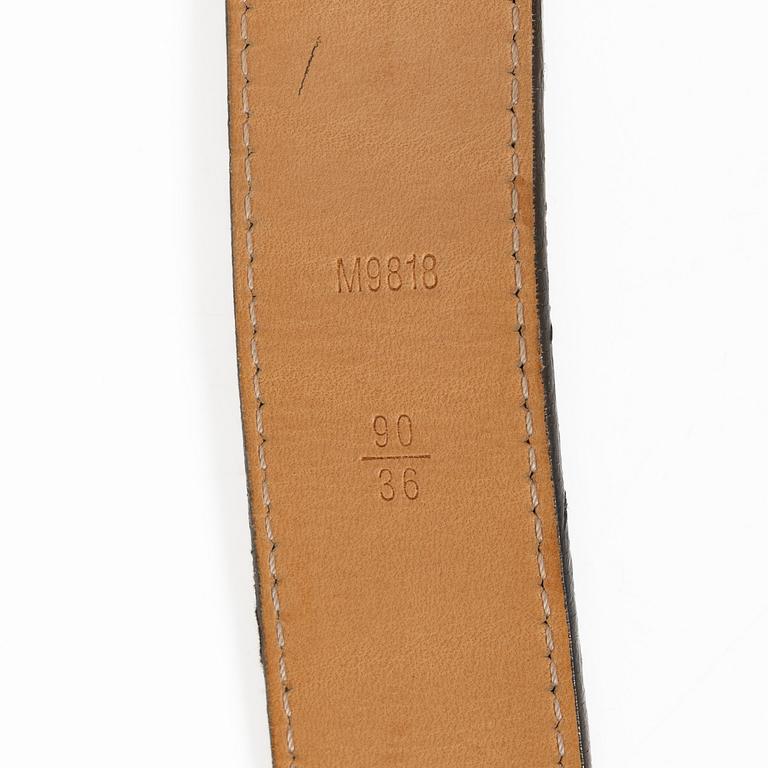 Louis Vuitton, skärp, storlek 90, 2009.