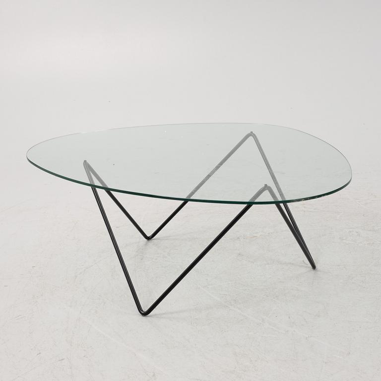 Corsini & Millet, steel and glass 'Pedrera' coffee table from Gubi.