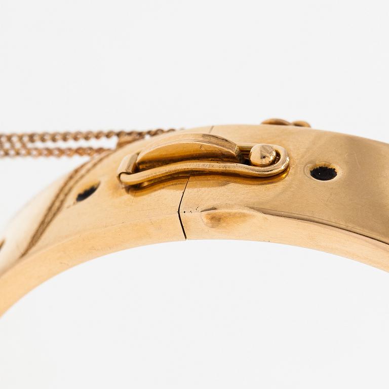 Kirsti Ilvessalo, An 18K gold and enamel bracelet. Westerback/Kalevala Koru, Helsinki 1959.