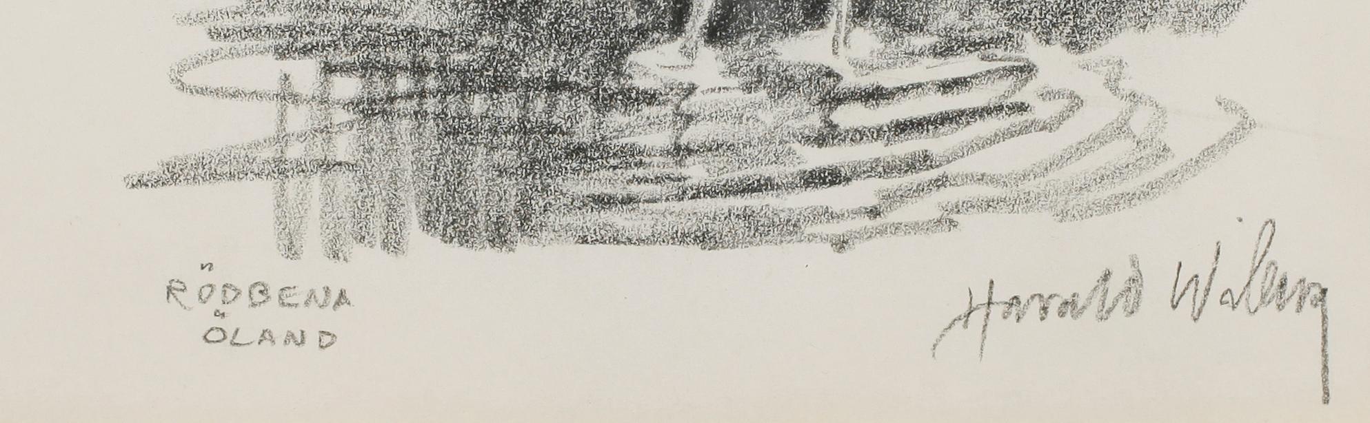 HARALD WIBERG, blyerts, signerad.