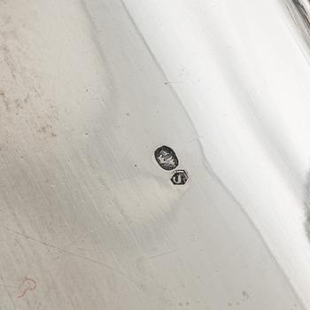 A silver ink-well, with Swedish import marks.