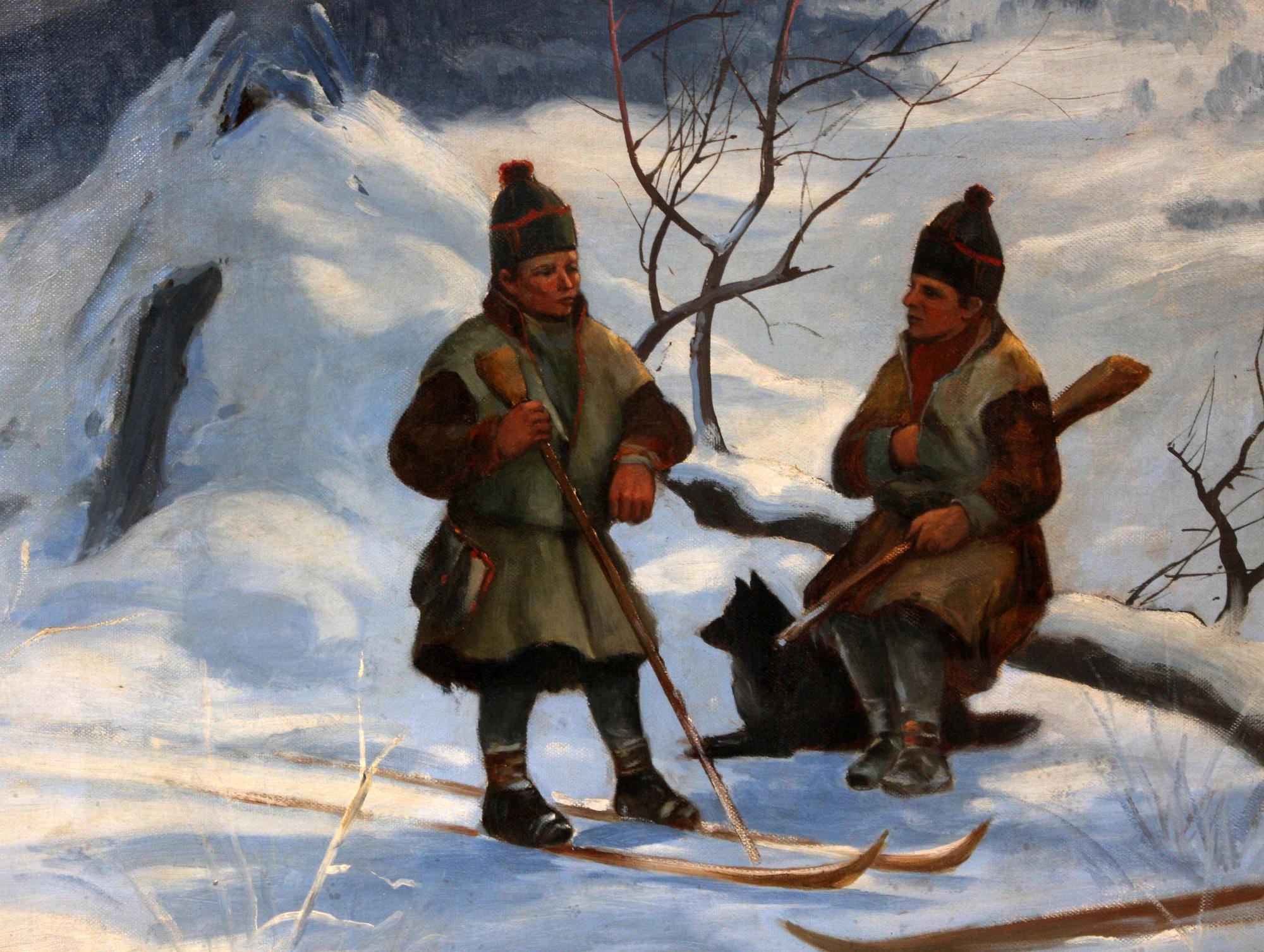 CARL BRANDT, olja på duk, sign o dat 1909.