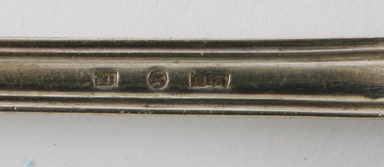 SKEDAR MM, 21 delar, silver 1800-tal mm.