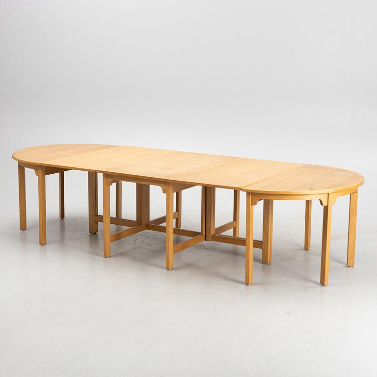 Børge Mogensen, gateleg table with two demi-lune tables, BM71, Karl Andersson & Söner, second half of the 20th century.