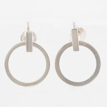 a pair of earrings, silver, Lund 1956.