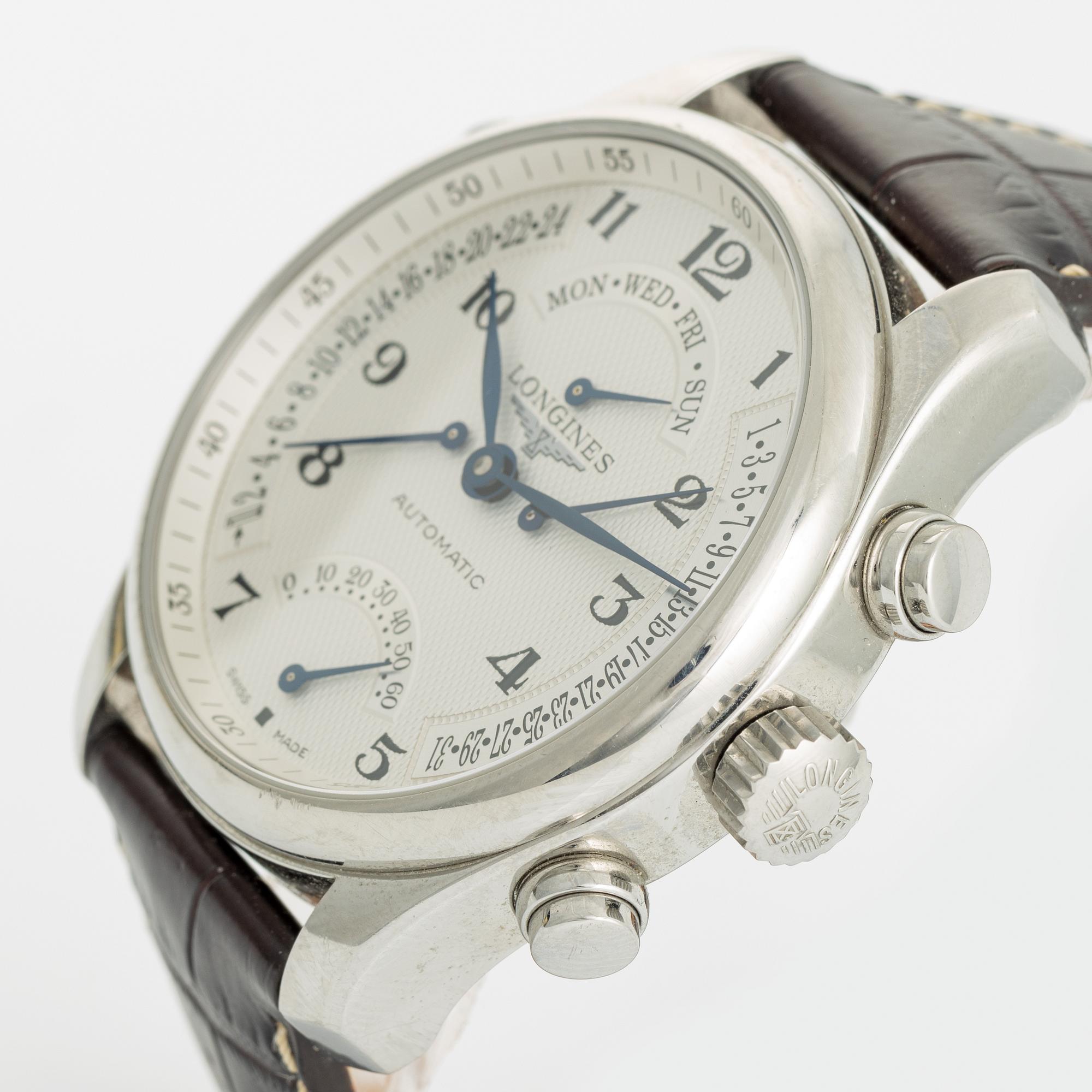 Longines, Master Collection, Retrograde, armbandsur, 44 mm.