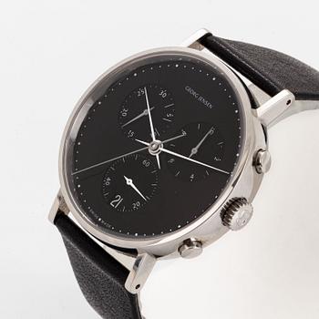 Henning Koppel, armbandsur, Georg Jensen, wristwatch, chronograph, 37 mm.