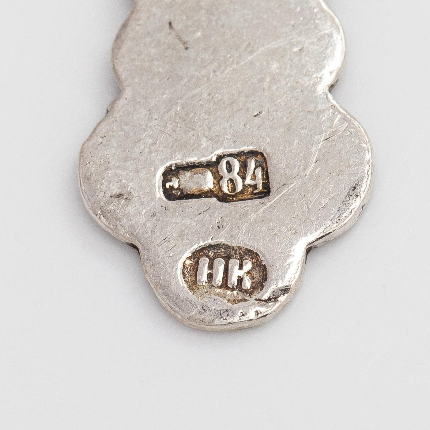Pendants / crosses, 4 pcs, silver, enamel, Russia.